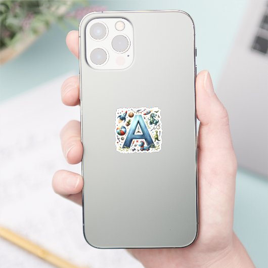 Alphabet Adventure 'A' Sticker. Sticker (Telefoon)