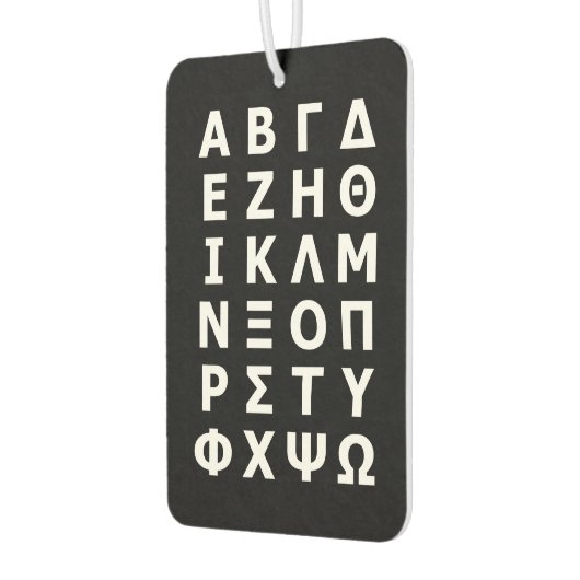 Alphabet Air Freshener Luchtverfrisser (Links)