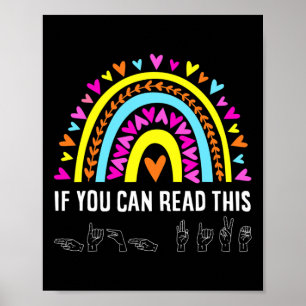 Alphabet Amerikaanse Zangtaal ASL Teacher Fun Poster