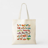 Alphabet Animal ABCs Learning Transport Lette Tote Bag (Achterkant)