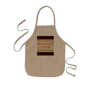 Alphabet Apron Kinder Schort