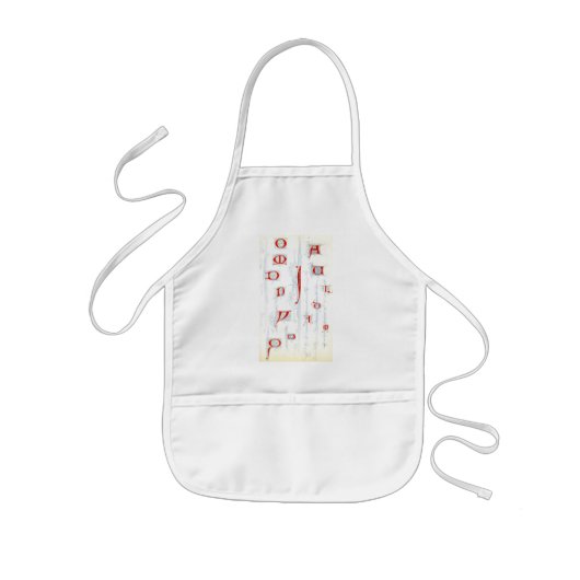 Alphabet Apron Kinder Schort (Voorkant)