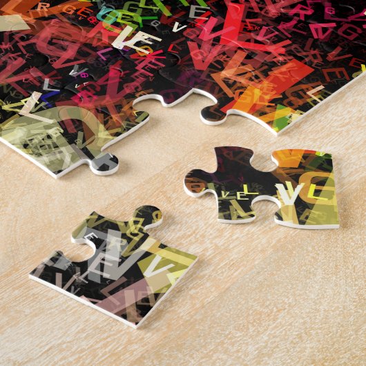 Alphabet Art 1 Puzzle Legpuzzel (Zijkant)