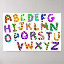 Alphabet Art Colorful Typography Moderne Kinder De