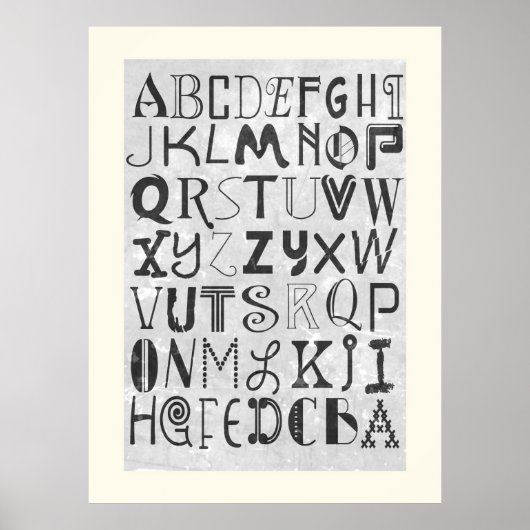 Alphabet Art Poster (Voorkant)