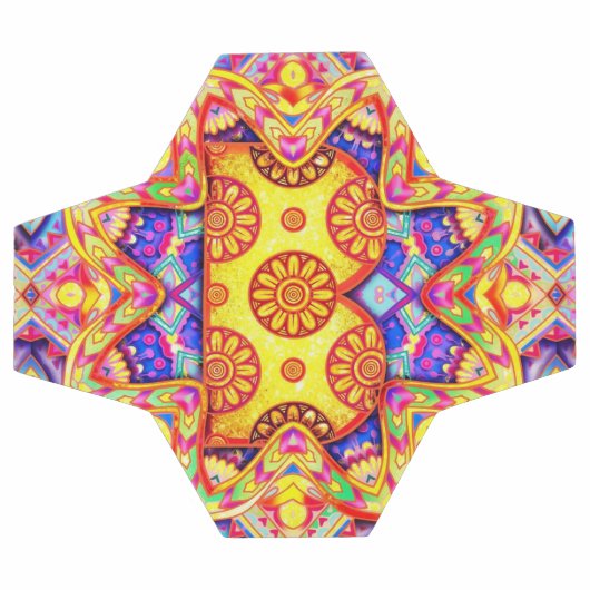 Alphabet B mandala Voetbal (Enkel)