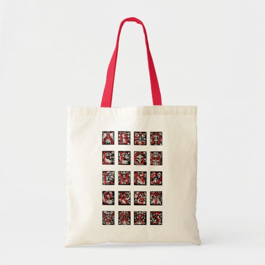 Alphabet Bag Tote Bag (Voorkant)