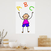 Alphabet Boy Poster (Keuken)