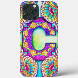 Alphabet C mandala Case-Mate iPhone Case