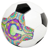 Alphabet C mandala Voetbal (Drie kwart)