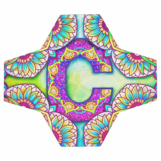 Alphabet C mandala Voetbal (Enkel)