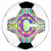 Alphabet C mandala Voetbal (Voorkant)
