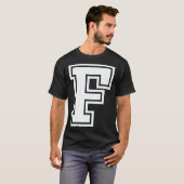 Alphabet capital letter F matching family group ha T-shirt (Voorkant volledig)