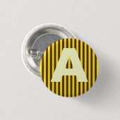 Alphabet Capital Yellow Lines Button (Voorkant /achterkant)