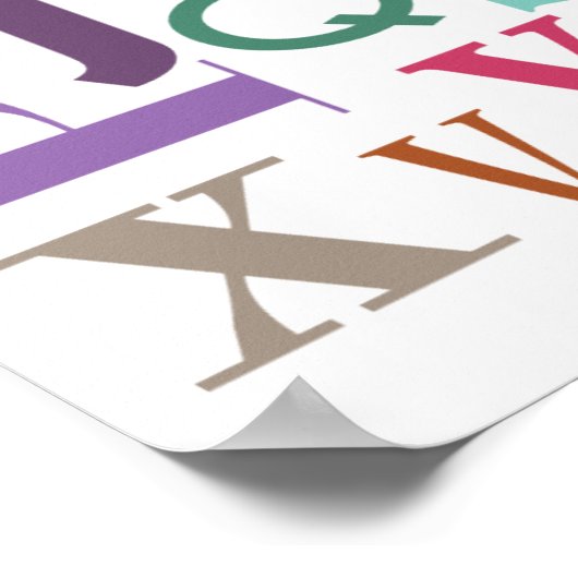 Alphabet Chowder Poster (Hoek)