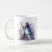 Alphabet Christmas Coffee Hot Coco Mok. letter-Mok Koffiemok (Links)