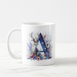 Alphabet Christmas Coffee Hot Coco Mok. letter-Mok Koffiemok