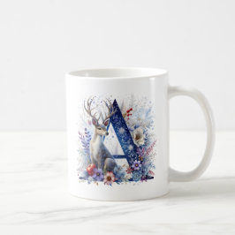 Alphabet Christmas Coffee Hot Coco Mok. letter-Mok Koffiemok