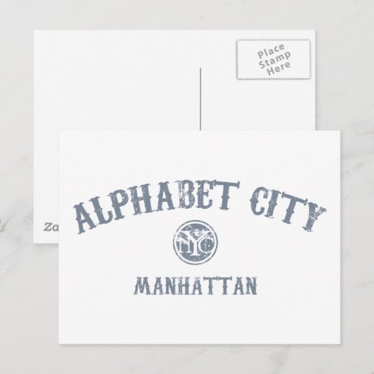 Alphabet City Briefkaart (Voorkant / Achterkant)