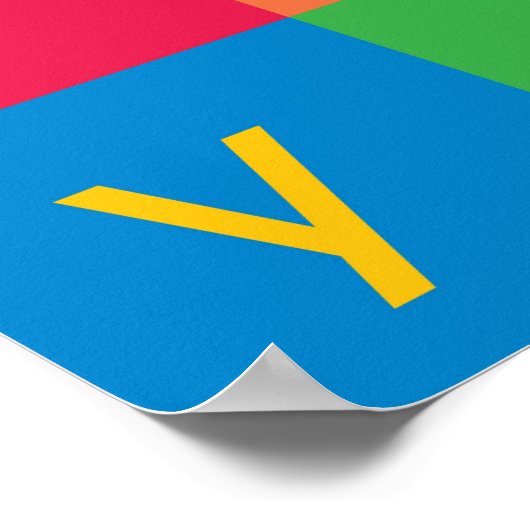 Alphabet Colors Poster (Hoek)