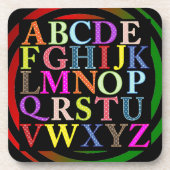 Alphabet Cork Onderzetter (Voorkant)