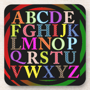 Alphabet Cork Onderzetter