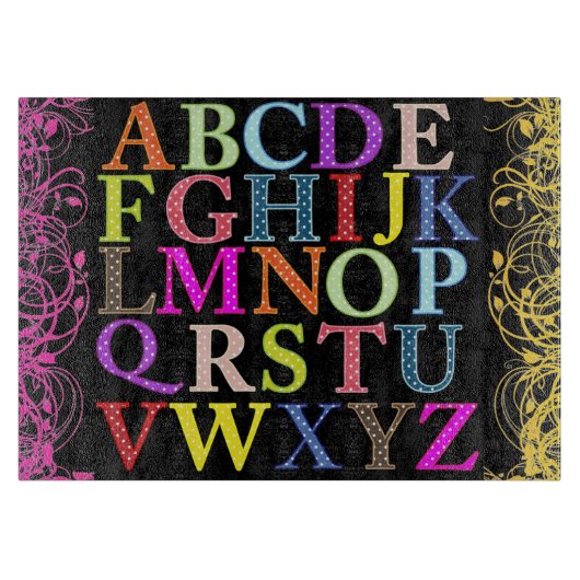 Alphabet Cutting Board Snijplank (Voorkant)