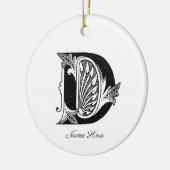 Alphabet d, letter d, monogram d, letter d keramisch ornament (Links)