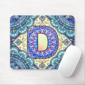 Alphabet D mandala Muismat (Met muis)