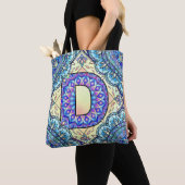 Alphabet D mandala Tote Bag (Dichtbij)