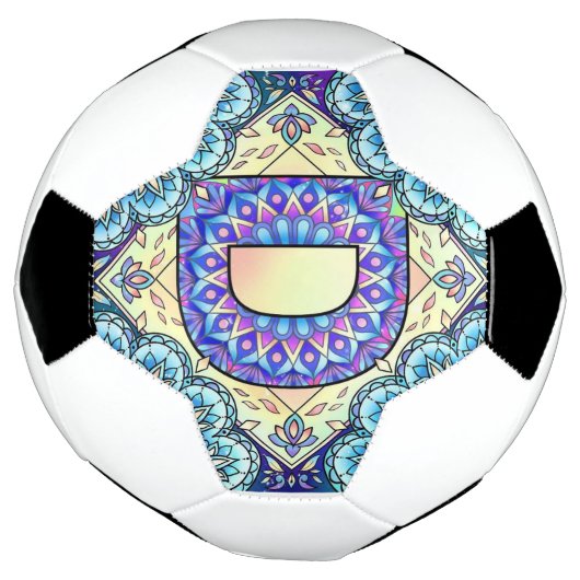 Alphabet D mandala Voetbal (Gedraaid)