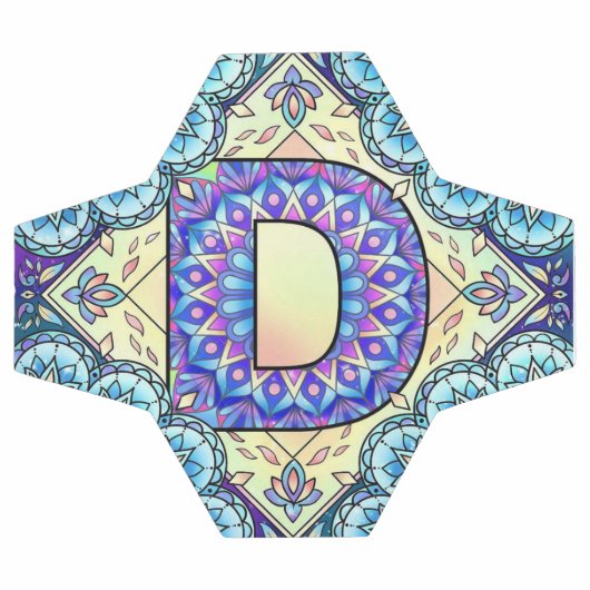 Alphabet D mandala Voetbal (Enkel)