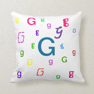 Alphabet Decorative Pillow G Kussen