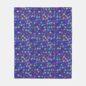 Alphabet design Fleece Blanket Deken (Voorkant)