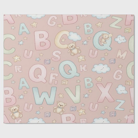 Alphabet Dreams Cadeaupapier (Vlak)