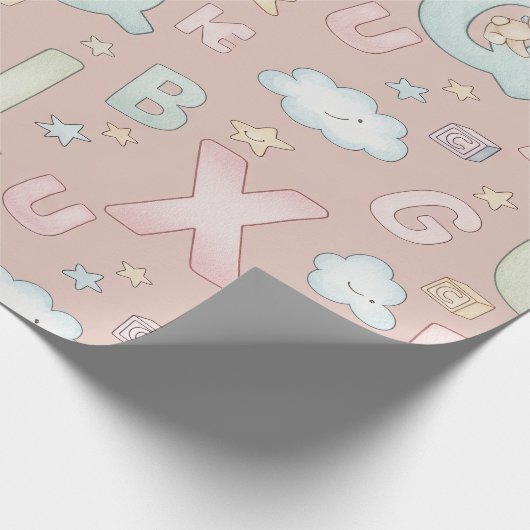 Alphabet Dreams Cadeaupapier (Hoek)