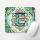 Alphabet E mandala Muismat (Met muis)