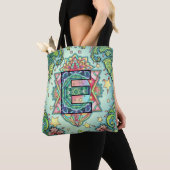 Alphabet E mandala Tote Bag (Dichtbij)