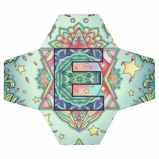 Alphabet E mandala Voetbal (Enkel)