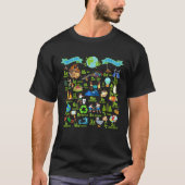 Alphabet Earth Day Every Day ABCs Save Planet Teac T-shirt (Voorkant)