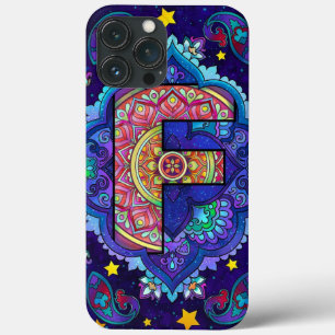 Alphabet F mandala Case-Mate iPhone Case