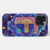 Alphabet F mandala iPhone Hoesje (Achterkant horizontaal)