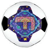 Alphabet F mandala Voetbal (Gedraaid)