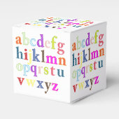 Alphabet Favor Box Bedankdoosjes (Voorkant Zijde)