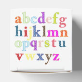Alphabet Favor Box Bedankdoosjes (Bovenkant)