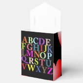 Alphabet Favor Box Bedankdoosjes (Geopend)