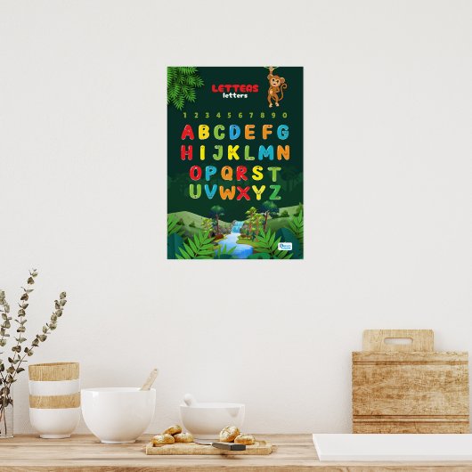 Alphabet Featuring Jungle Poster (Keuken)