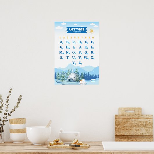 Alphabet Featuring Winter Poster (Keuken)