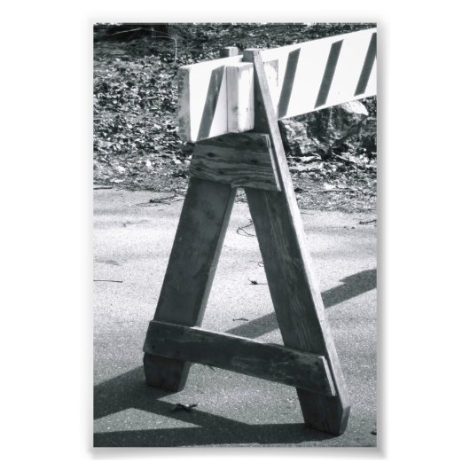 Alphabet Foto Letter A2 Black en White, 4x6 Afdruk (Voorkant)