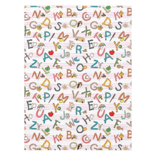 Alphabet Fun Letters & Graphics Tafelkleed (Voorkant)